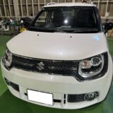 イグニス　ルーフにできた線上のヘコミ