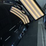 クロスビー　バックドアのヘコミ