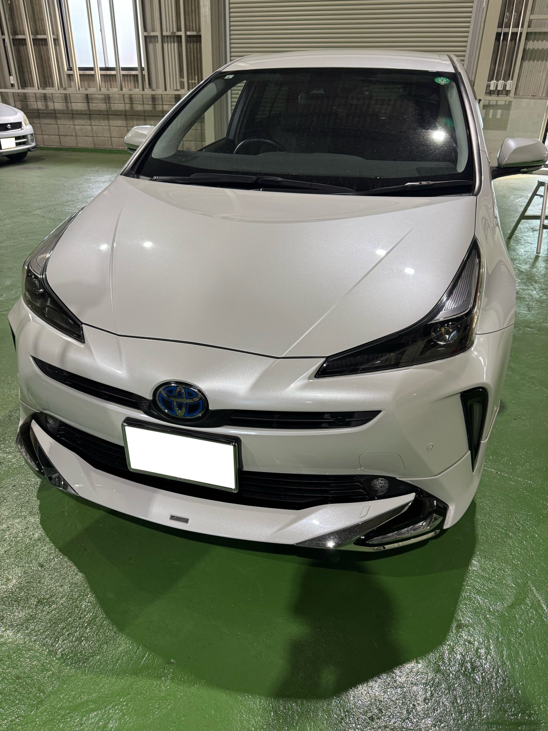 プリウス 雹害車のヘコミ修理