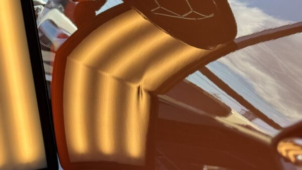 [高崎市]LEXUS RCF　ドアパンチによるヘコミを修理｜デントリペア施工