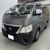 [藤岡市]キャラバン　フロントガラスの飛び石修理｜ガラスリペア施工